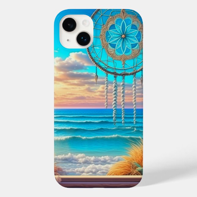 Coques Case-Mate iPhone Jolie plage Dreamcatcher sur fenêtre (Verso)