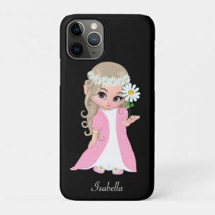 Case-Mate iPhone Case Jolie princesse tenant une fleur sur fond noir