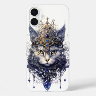 COQUES iPhone 16 PLUS JOLIE RÉGAL HALLOWEEN TÉMOIN VISAGE CHAT