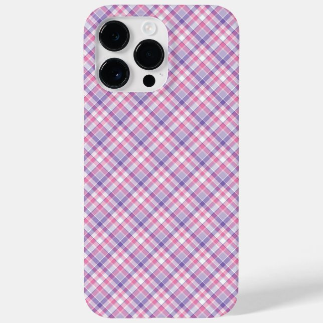 COQUES Case-Mate iPhone JOLIE ROSE ET PURPLE PLAID (Verso)