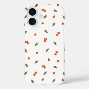 Coque Pour iPhone 16 Jolies Baies d'Automne Botanique Minimaliste