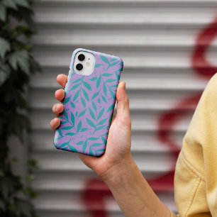 Case-Mate iPhone Case Jolies branches - turquoise et violet ado
