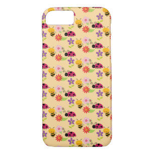 Etui iPhone Case-Mate Jolies fleurs abeilles et Motif de Ladybug