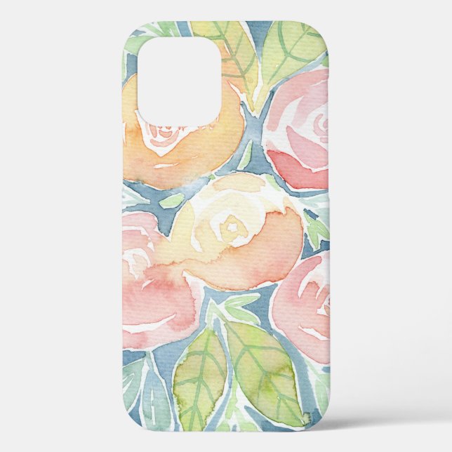 Coques Case-Mate iPhone Jolies fleurs aquarelles (Verso)