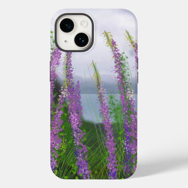 Coques Case-Mate iPhone Jolies Fleurs Lupines Au Bord Du Lac (Verso)