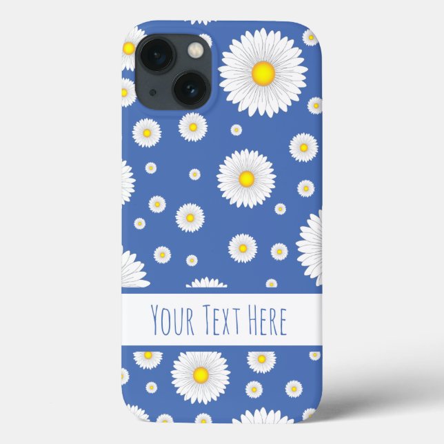 Coques Case-Mate iPhone Jolies petites marguerites en bleu  (Verso)