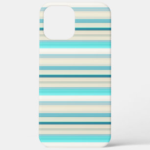 Case-Mate iPhone Case Jolies rayures aqua blanc