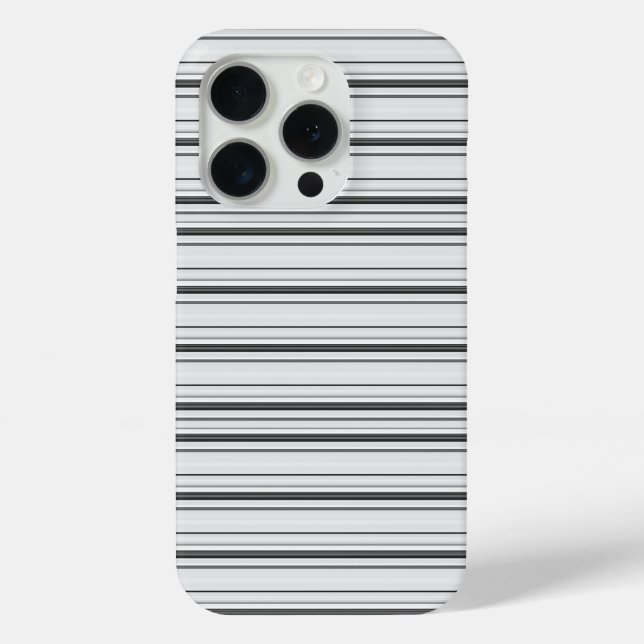 Coques Case-Mate iPhone Jolies rayures blanches grises (Verso)