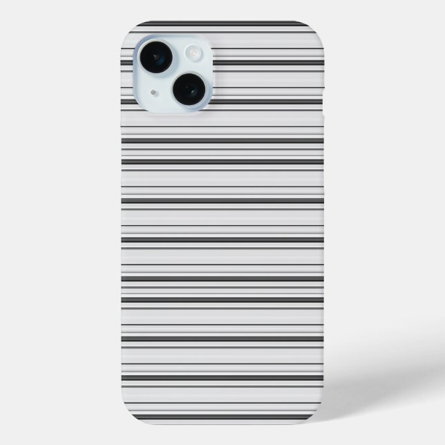 Coques Case-Mate iPhone Jolies rayures blanches grises (Verso)