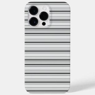 Coque Pour Pour iPhone 14 Pro Max Jolies rayures blanches grises