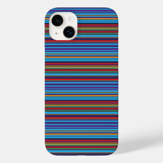 Coques Case-Mate iPhone Jolies rayures bleu violet (Verso)