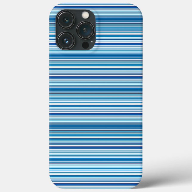 Coques Case-Mate iPhone Jolies rayures bleues blanches (Verso)