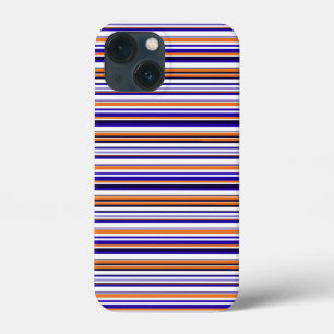 Case-Mate iPhone Case Jolies rayures bleues orange