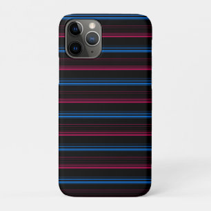 Case-Mate iPhone Case Jolies rayures bleues roses 