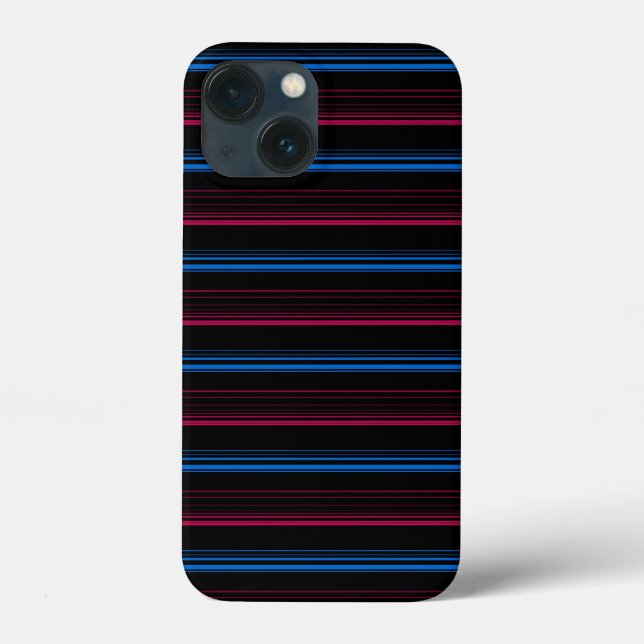 Coques Case-Mate iPhone Jolies rayures bleues roses  (Verso)