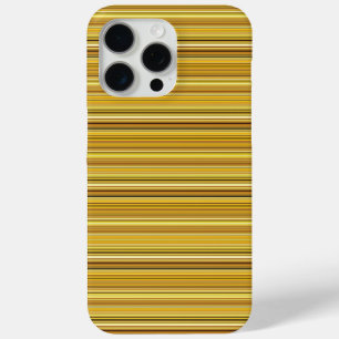 Coque iPhone 15 Pro Max Jolies rayures brunes dorées