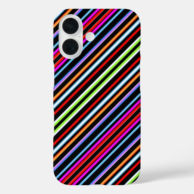 Coques Case-Mate iPhone Jolies rayures colorées (Verso)