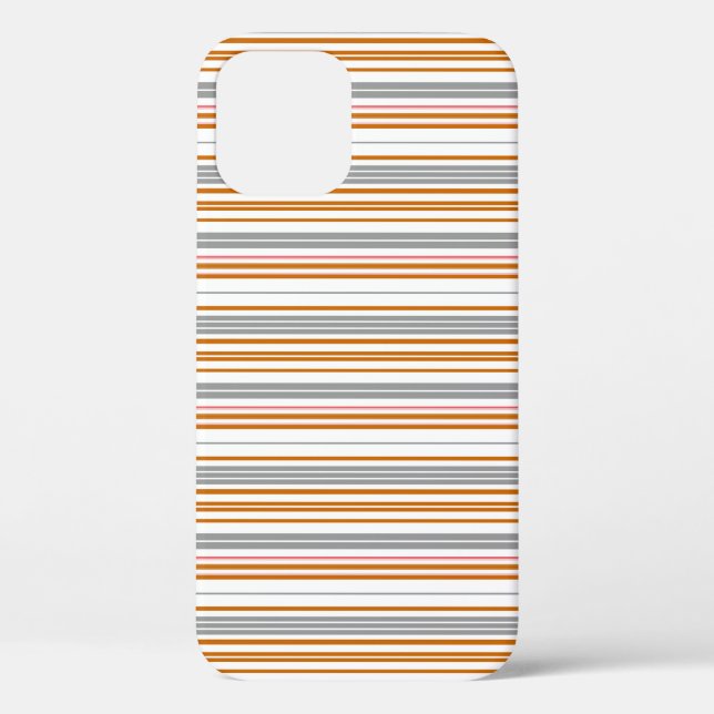 Coques Case-Mate iPhone Jolies rayures grises marron (Verso)