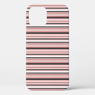 Case-Mate iPhone Case Jolies rayures grises roses