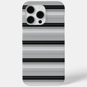 Coque iPhone 15 Pro Max Jolies rayures noir gris