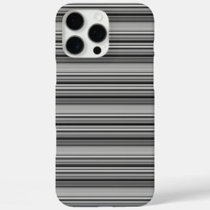 Coques iPhone 16 Pro Max Jolies rayures noir gris 