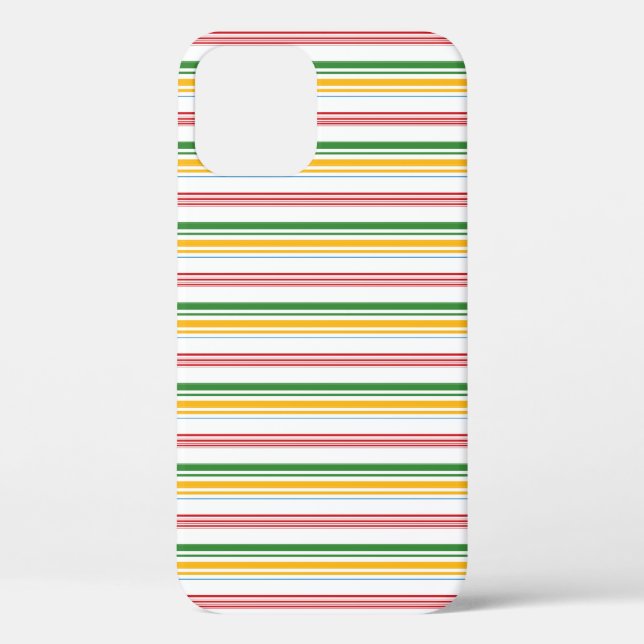 Coques Case-Mate iPhone Jolies rayures vert jaune (Verso)