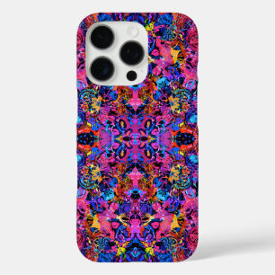Coques iPhone 16 Pro Jolis motifs floraux abstraits colorés