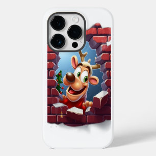 Coque Pour iPhone 14 Pro Jolly Reindeer 3D