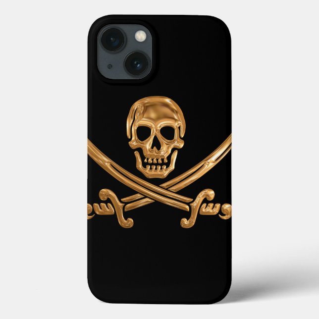 Coques Case-Mate iPhone Jolly roger d'or (Verso)