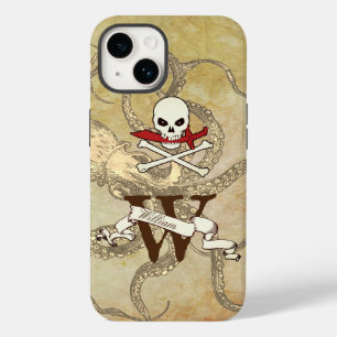 Coque Pour iPhone 14 Jolly roger Monogramme initial