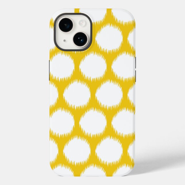 Coques Case-Mate iPhone Jonquil Asiatique Moods Ikat Dots (Verso)