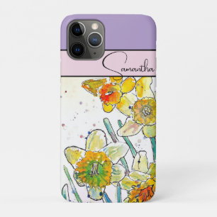 Case-Mate iPhone Case Jonquille Aquarelle Jonquilles floral Fleur Téléph