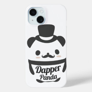 Coque Pour iPhone 15 Jote Dapper Panda Porté Chapeau Haut