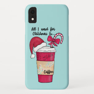 Case-Mate iPhone Case Jote Red Santa Hat Café Sucre de canne Noël