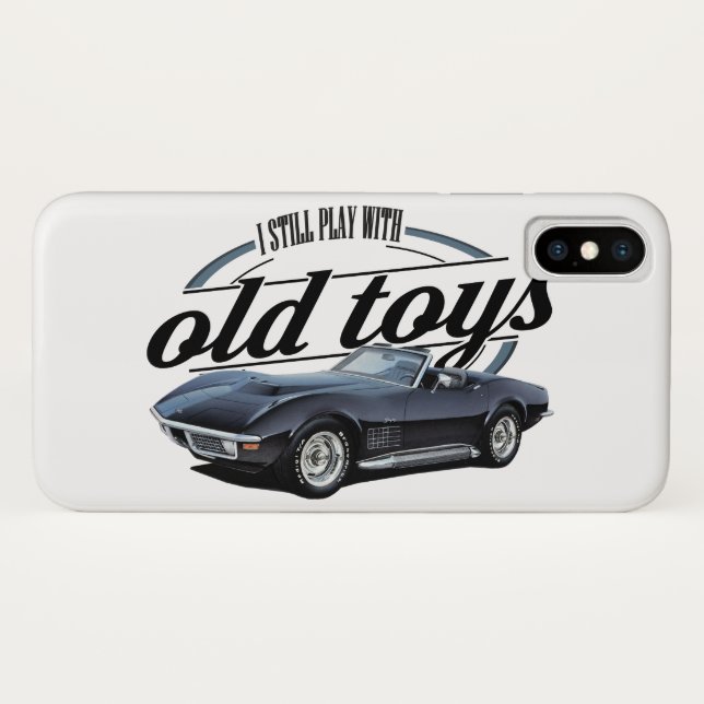 Coques Case-Mate iPhone Joue toujours avec des corvettes (Dos (Horizontal))