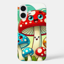 Jouer des champignons de dessin dans un monde luna