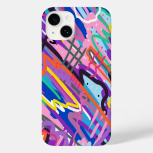 Coque Pour iPhone 14 Jouer en couleur Art Abstrait