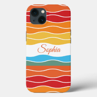Case-Mate iPhone Case Jouer Retro Rainbow Stripes pour produit personnal