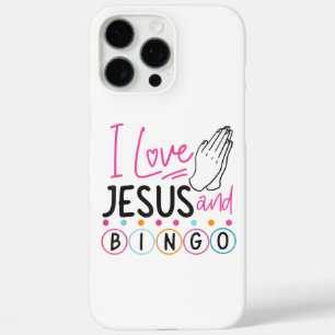 Coques iPhone 16 Pro Max Joueur de Bingo Jésus Foi Chrétien J'aime Jésus Un