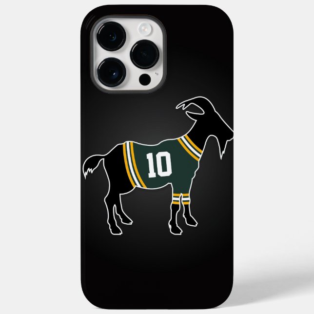 Coques Case-Mate iPhone Joueur de chèvre personnalisé Football américain (Verso)
