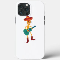 Joueur de guitare squelette festif