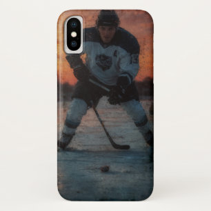 Case-Mate iPhone Case Joueur de hockey sur glace au coucher du soleil
