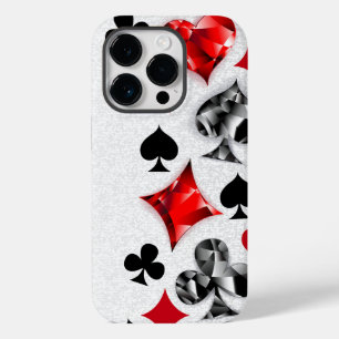 Coque Pour iPhone 14 Pro Joueur de poker Joueur de cartes de jouer costumes