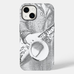 Coque Pour iPhone 14 joueur de saxophone