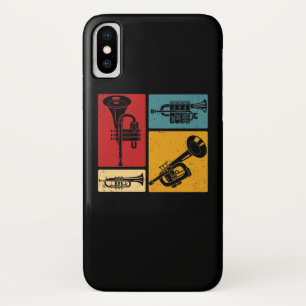 Case-Mate iPhone Case Joueur de trompette de bande vintage Conception ré