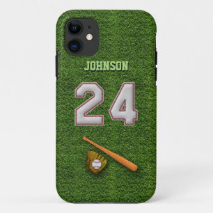 Coques Pour iPhone Joueur numéro 24 - points frais de base-ball
