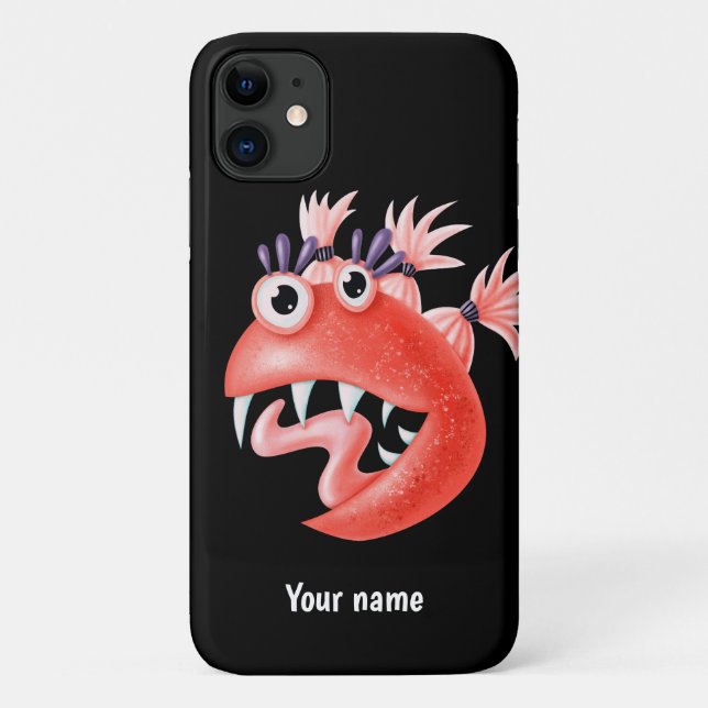 Coques Case-Mate iPhone Joueur Whimsical Funny Créature Nom de la fille (Dos)