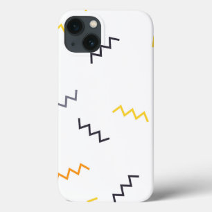 Case-Mate iPhone Case Joueuse, colorée, tendance, moderne zigzags memphi
