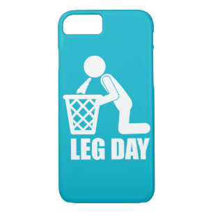 Coque iPhone 8/7 Jour de la Jambe - Exercice de musculation - Puke