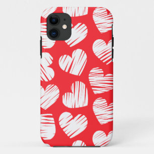 Coques Pour iPhone Jour de la Saint-Valentin, le coeur griffé moderne
